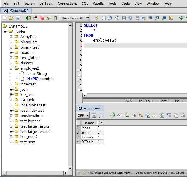 DynamoDB Database Browser