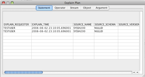 SQL Explain Plan