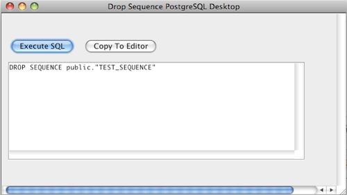 PostgreSQL Drop Sequence