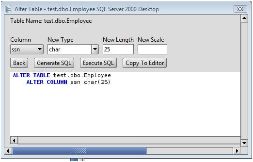 MS SQL Server Change Column Type