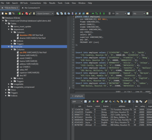 SQLite GUI Tool